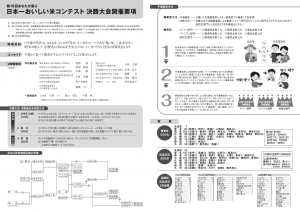 第15回 あなたが選ぶ日本一おいしい米コンテスト 詳細