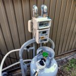 あみやの即湯サービス エコキュート故障１ ガスメーター