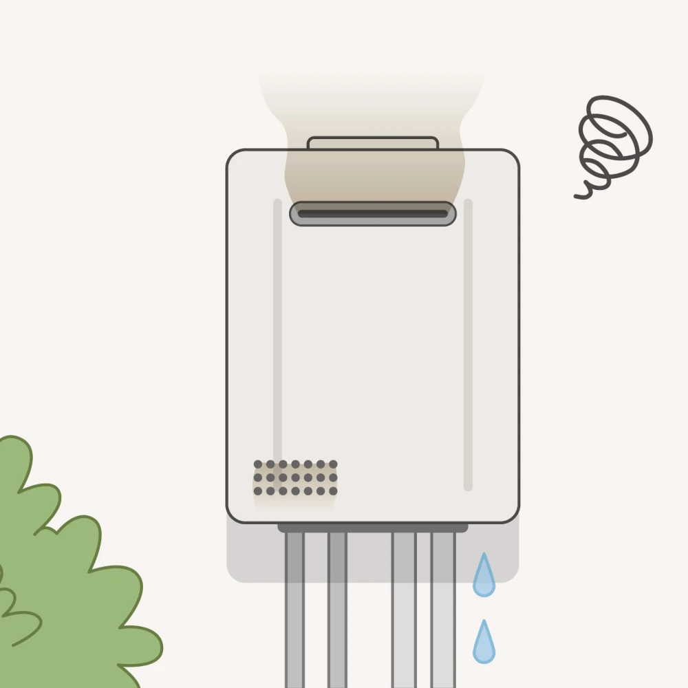 本体や配管から水が漏れている エコキュート 電気温水器